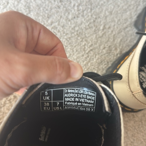 Dr. Martens White/Off White Platform Shoes - Picture 6 of 6